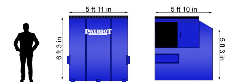 8 YARD FRONTLOAD SIDE DOOR